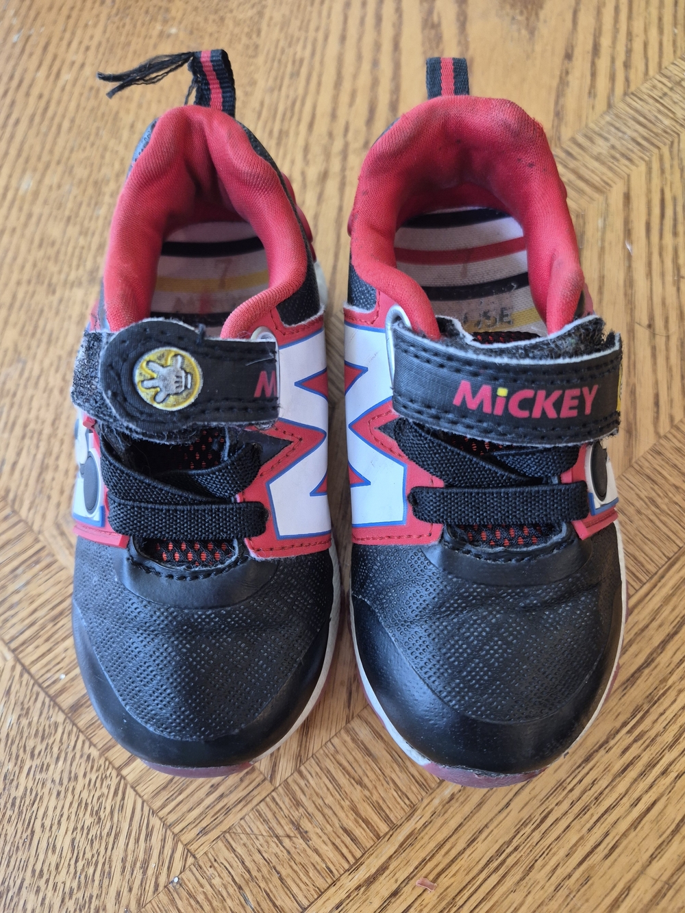 5/25 Kids Black and Red Mickey Sneakers